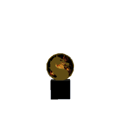 Mortal Kombat logo figurine