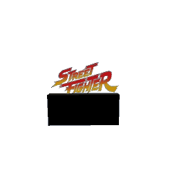 Street Fighter logo figurine preview