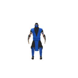 Sub-Zero mortal kombat figurine