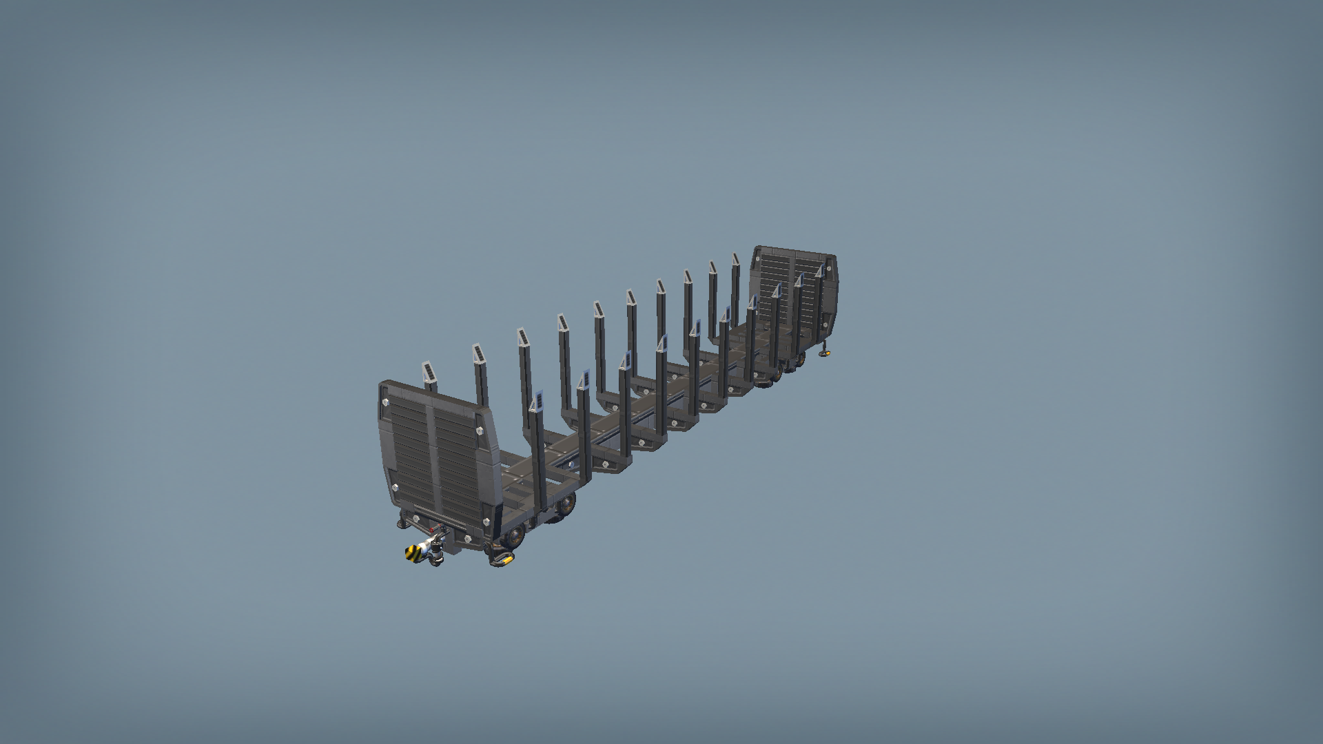 Skeleton Log Car