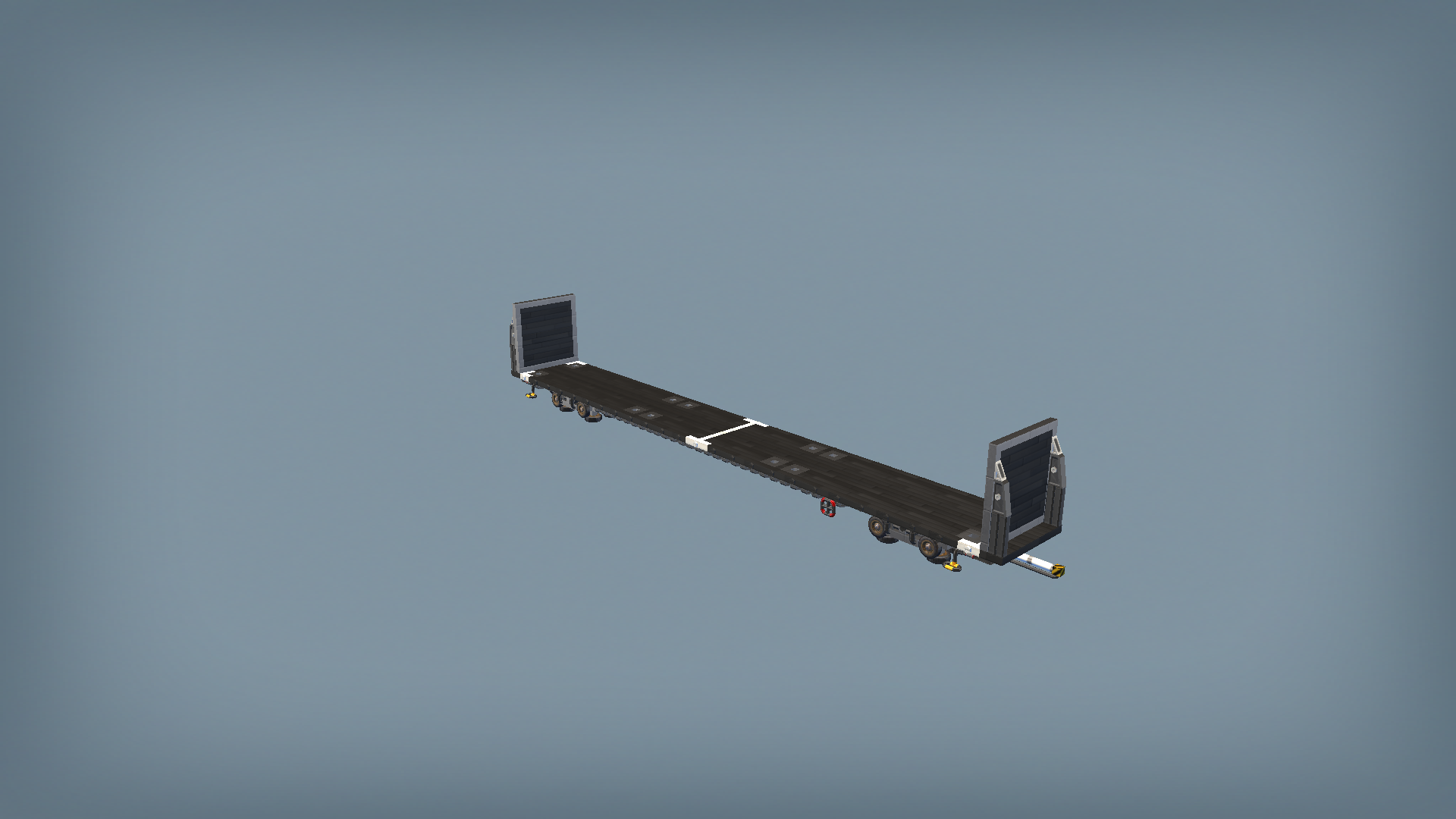 Open Flatcar Long with Bulkheads