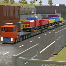 Zug Schwerlasttransport