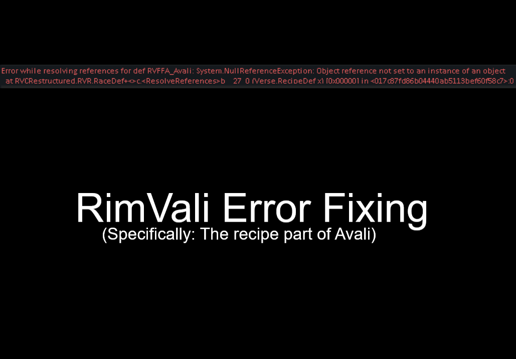 (Discontinued) RimVali Recipe Patch mod preview for RimWorld