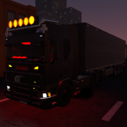 scania holland style with trailer