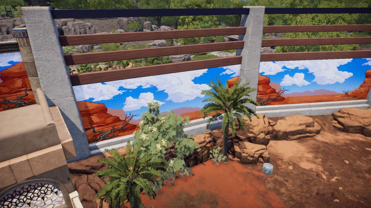 Divider Wall for desert and tropical biome