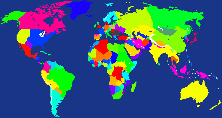 AI Generated World Map