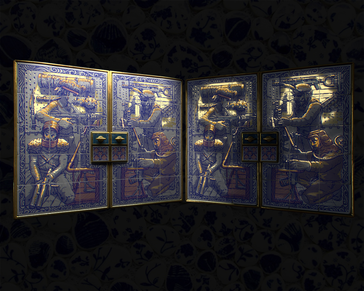 Porcelain Sheet Metal Double Door thumbnail 4