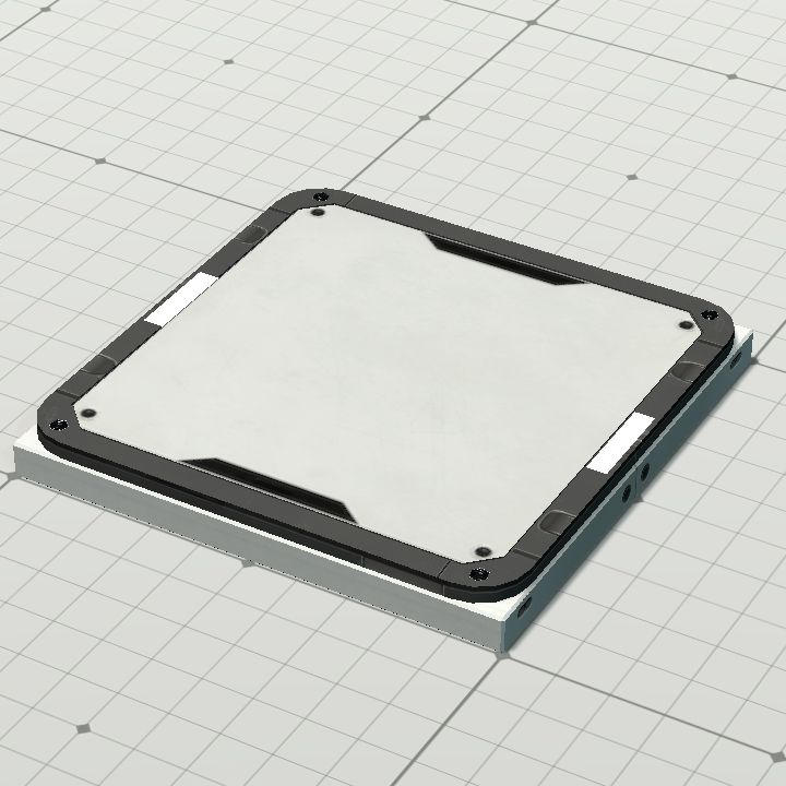 White Metal Floor