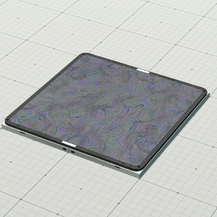 Rainbow Damascus Steel Floor