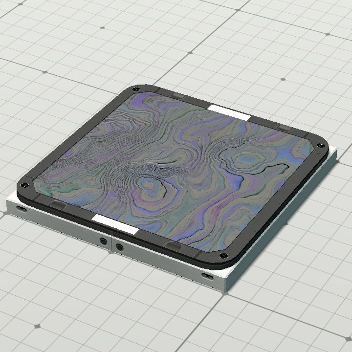 Rainbow Damascus Steel Floor