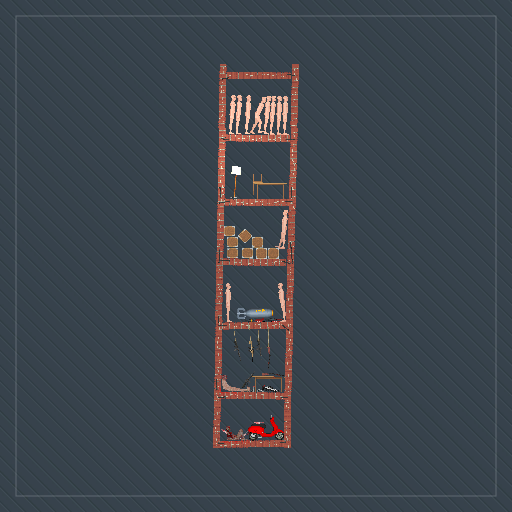Destructible small brick build