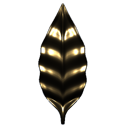 Gold Leaf Ornament 2