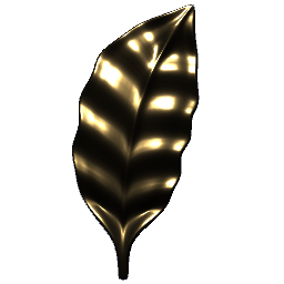 Gold Leaf Ornament 3