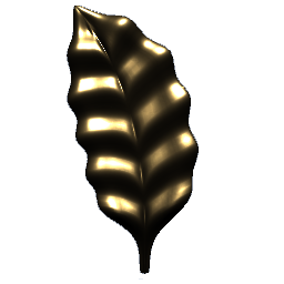 Gold Leaf Ornament 4