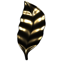 Gold Leaf Ornament 5