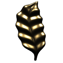 Gold Leaf Ornament 6