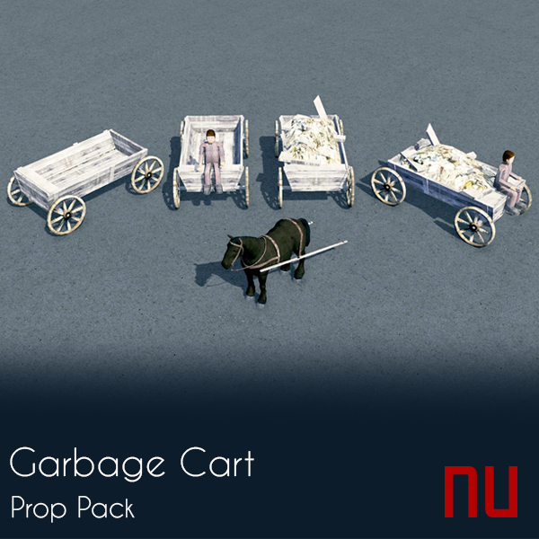 Garbage Cart 1 (Prop Pack)