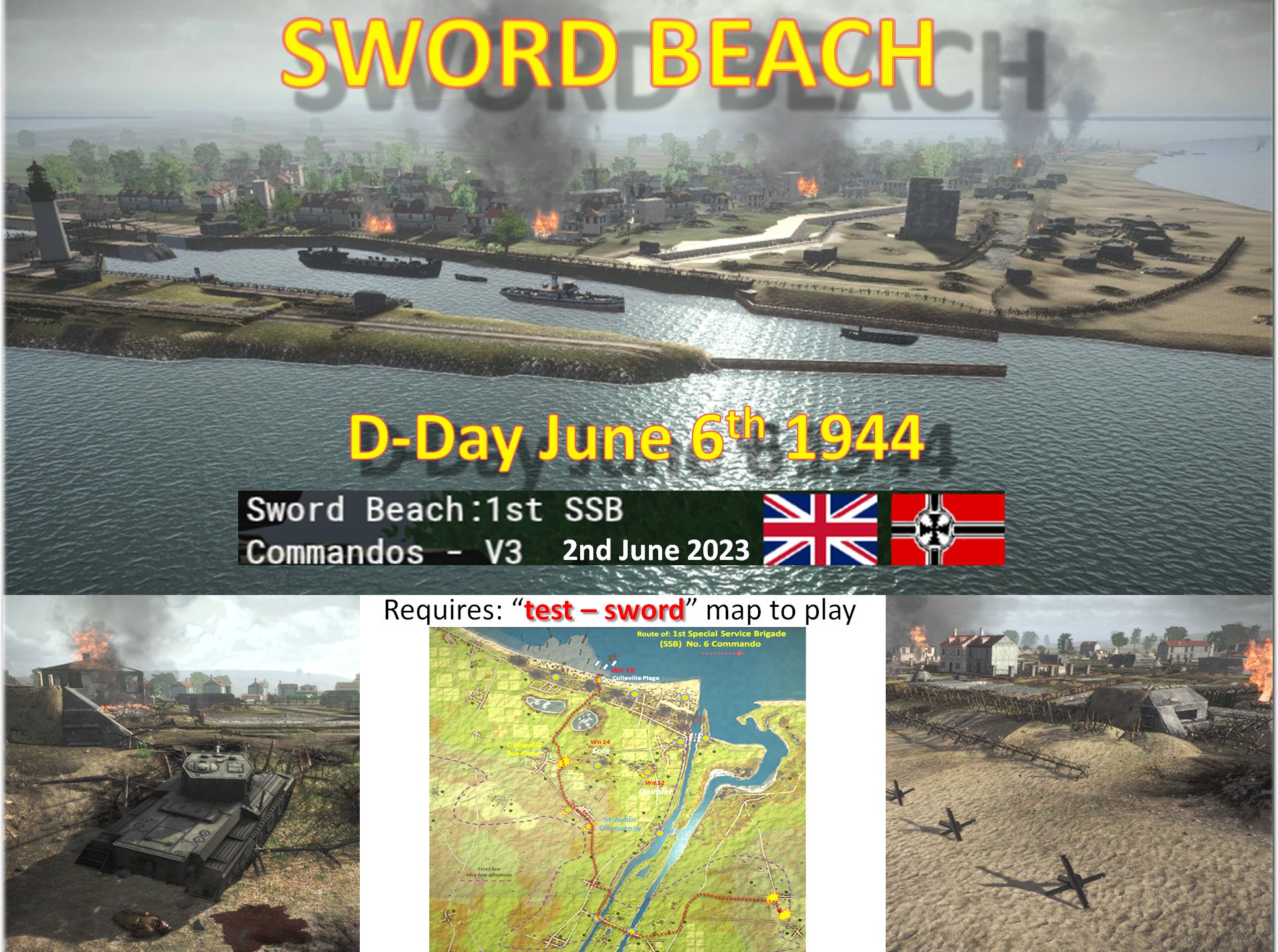 Sword Beach:1st SSB Commandos - V3 [Mission]