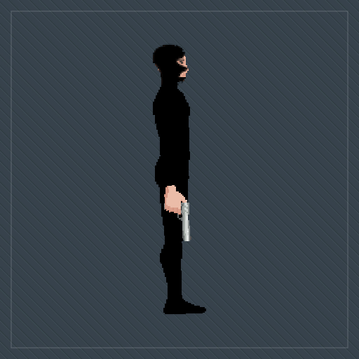 robber with gun