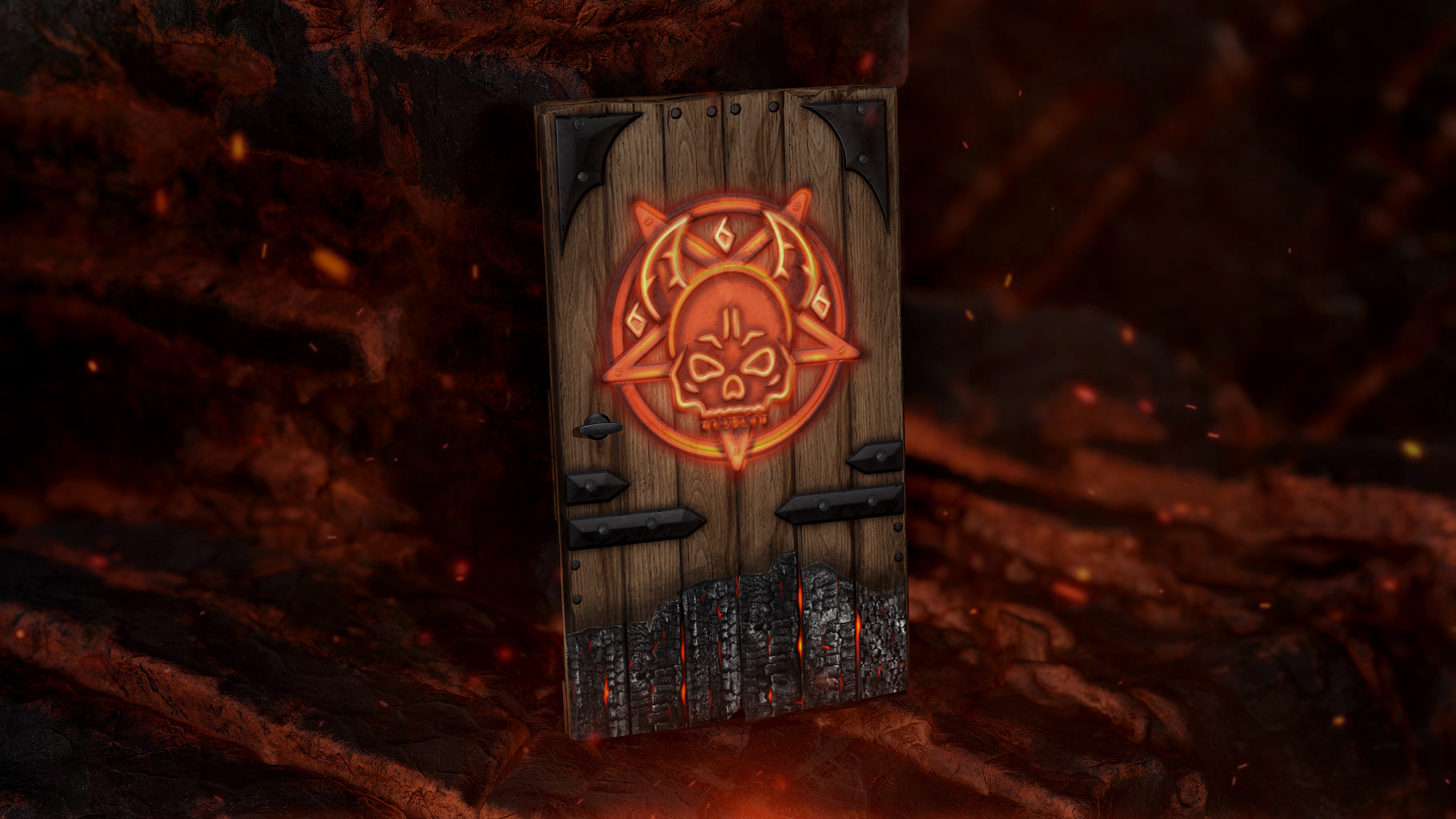 El Diablo Wooden Door