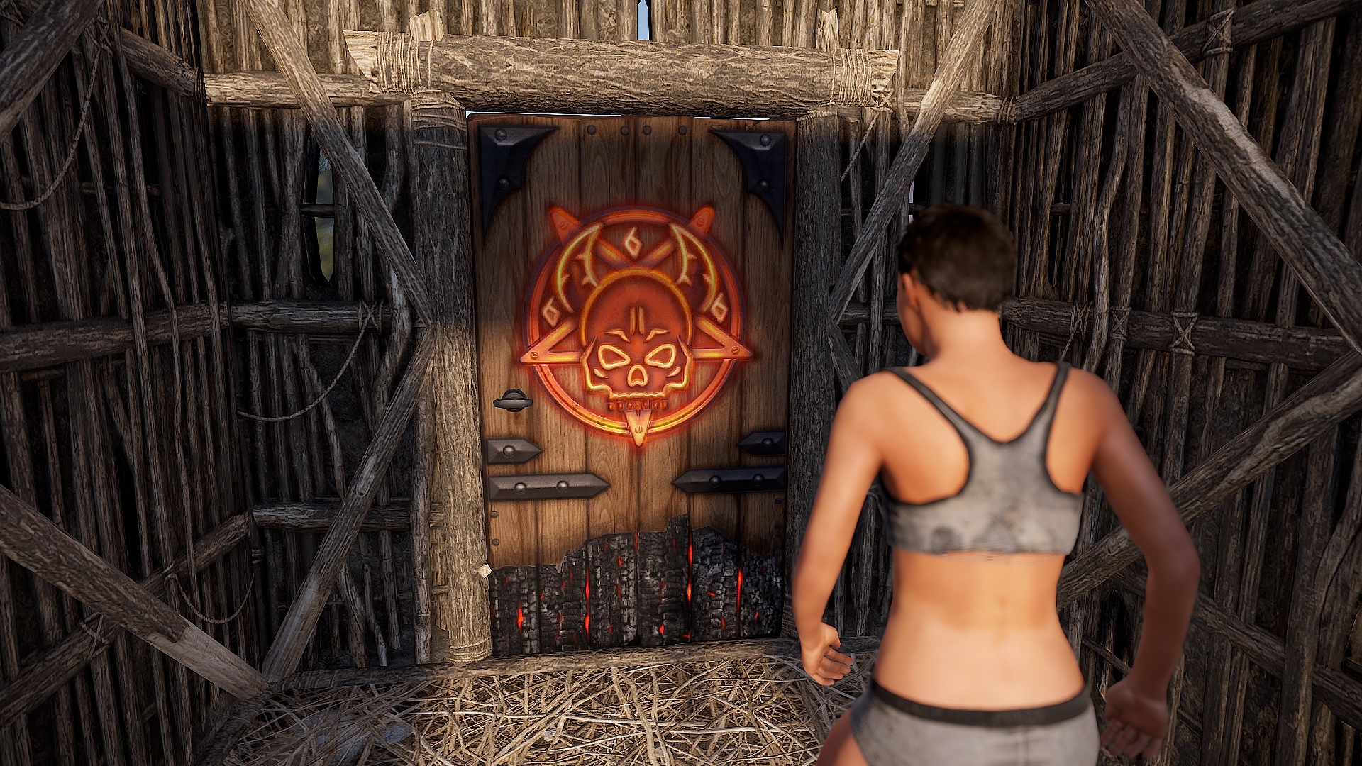 El Diablo Wooden Door