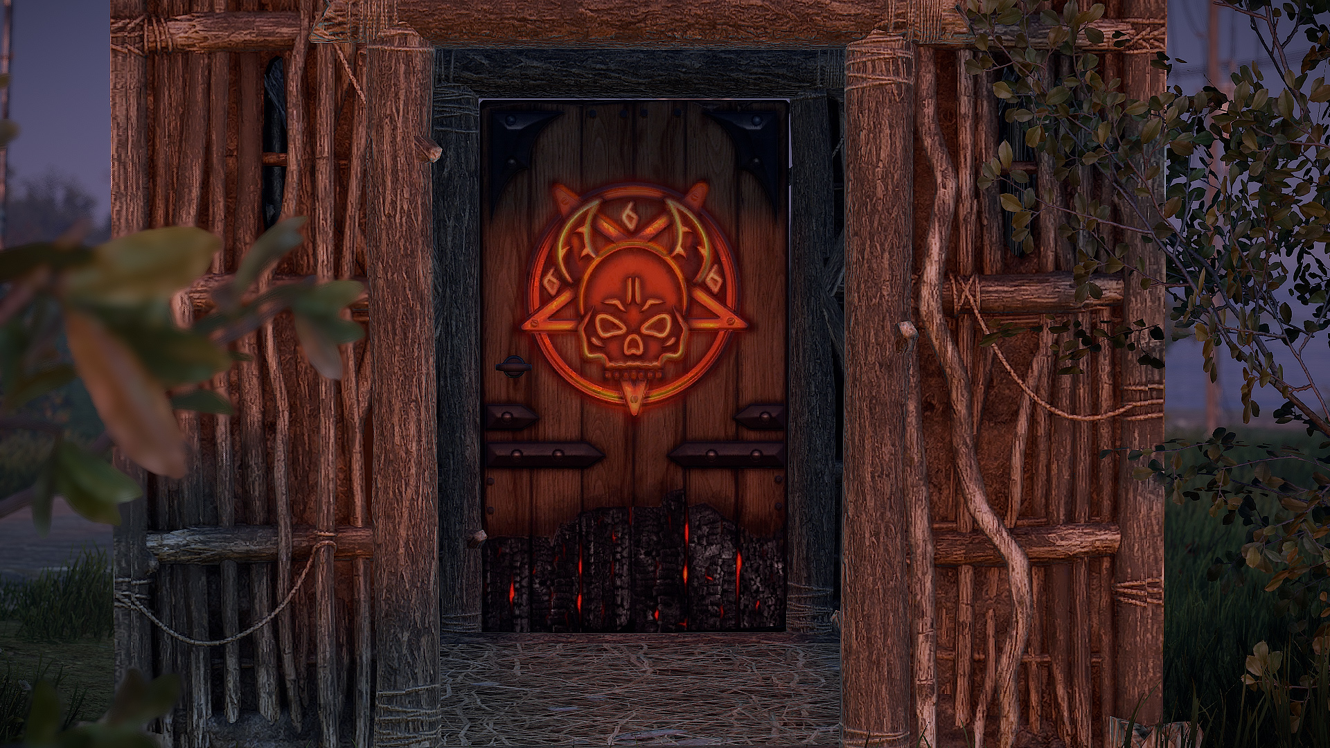 El Diablo Wooden Door