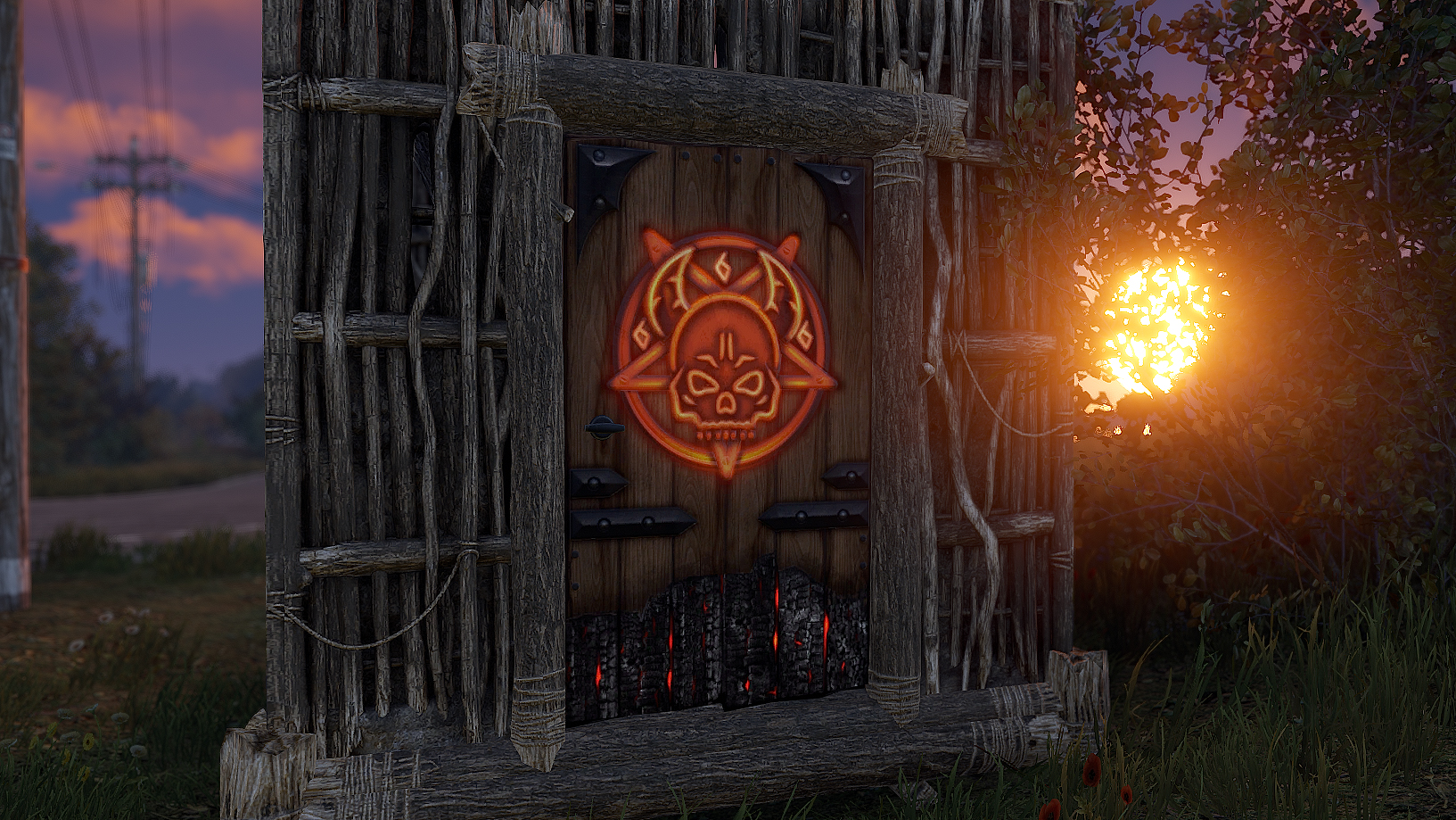 El Diablo Wooden Door