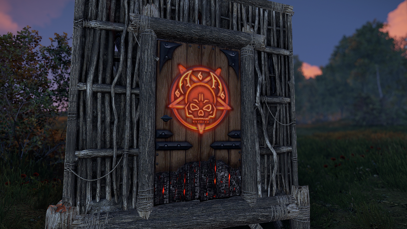 El Diablo Wooden Door
