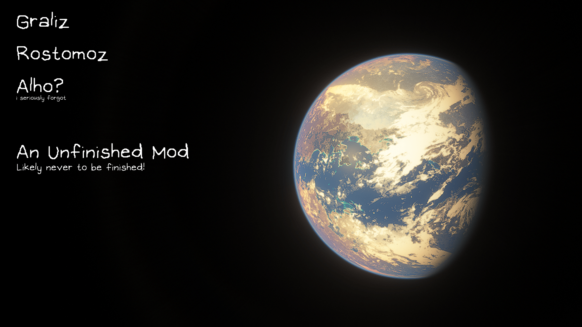 Unfinished Mod