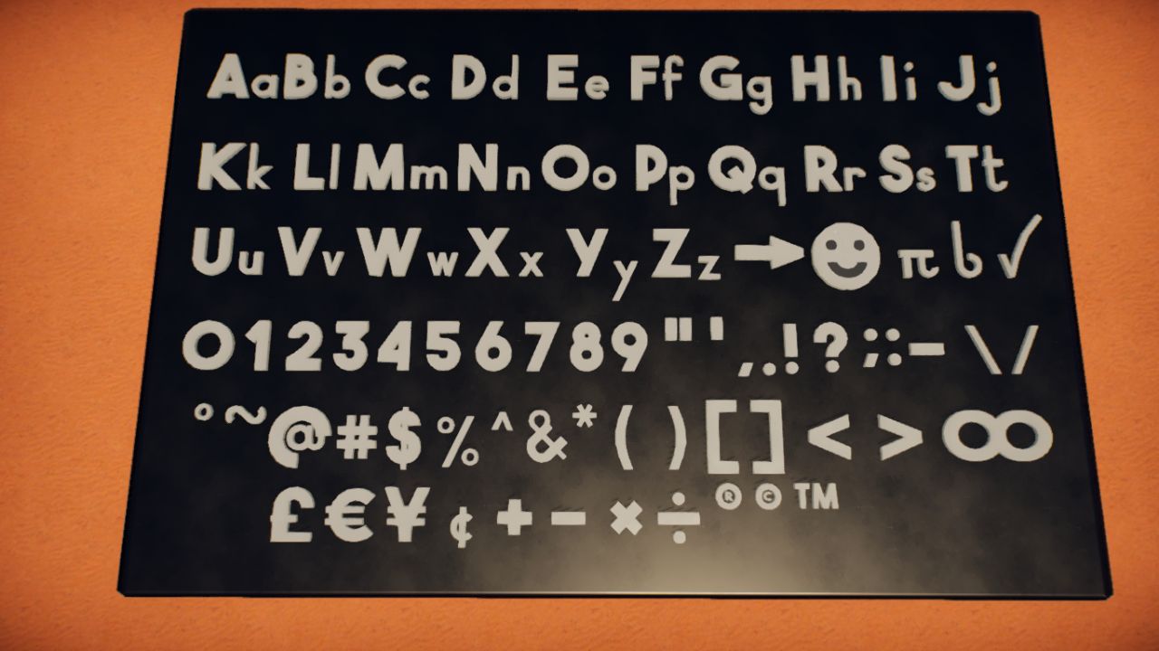 JAR's extended lettering