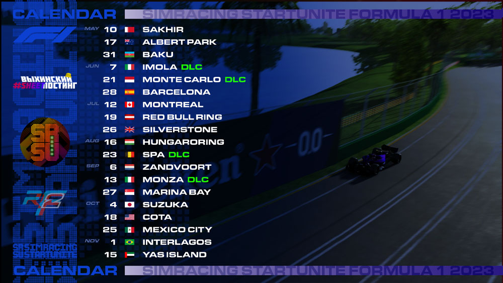 SRSU Formula 1 2023 (Upd for Fpro)