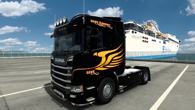 Hawk Transport skin for Eugene's 2016 Scania R