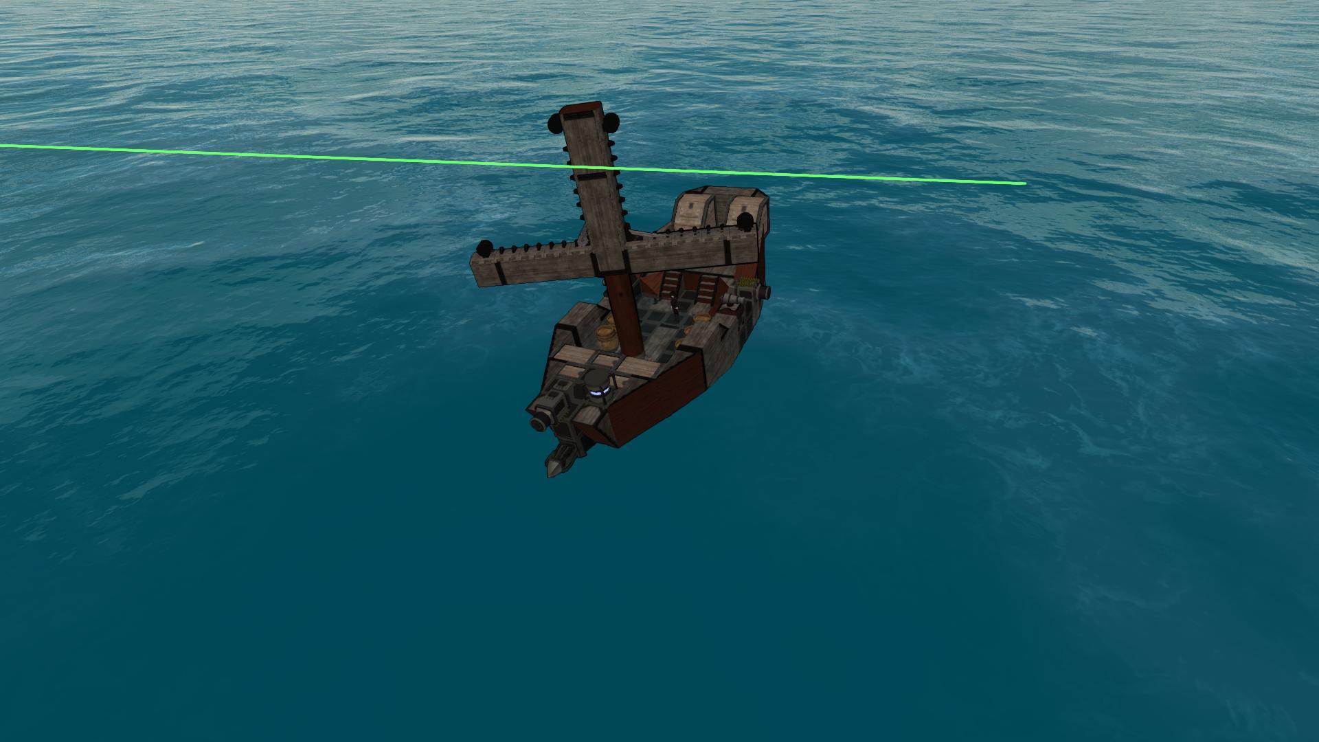 Stealth AI Cargo Sailboat