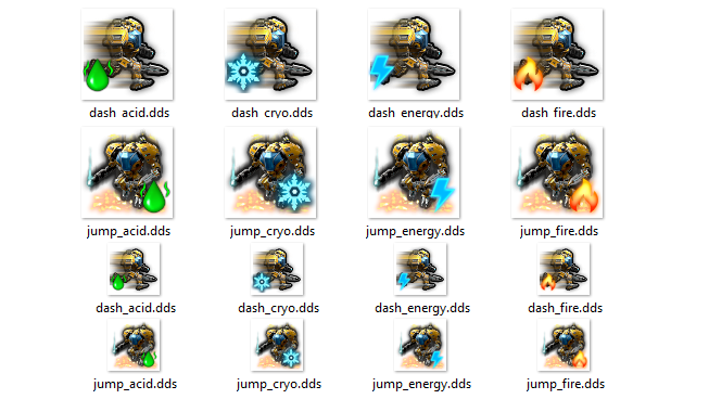 Elemental Movement Skills Icons