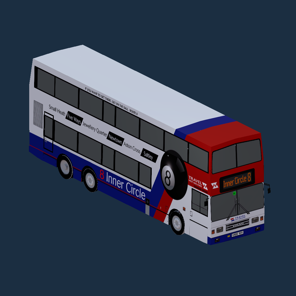 Volvo Olympian  12M - Travel West Midlands Route 8
