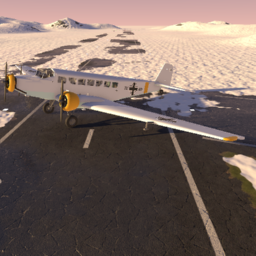 Ju-52/3m Passengers Winter Camouflage by Uncle T
