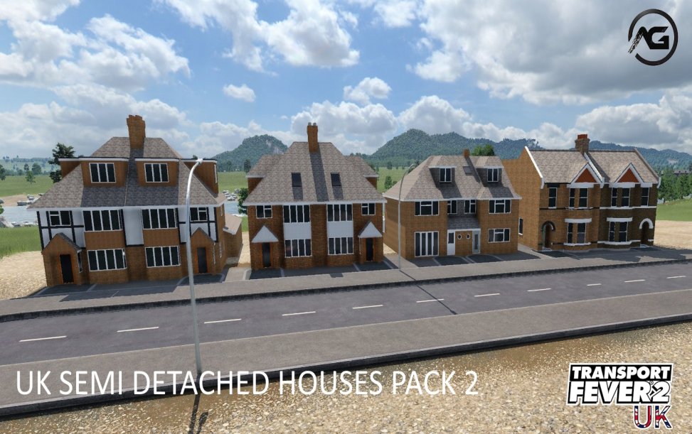 UK Semi Detached Houses Pack 2