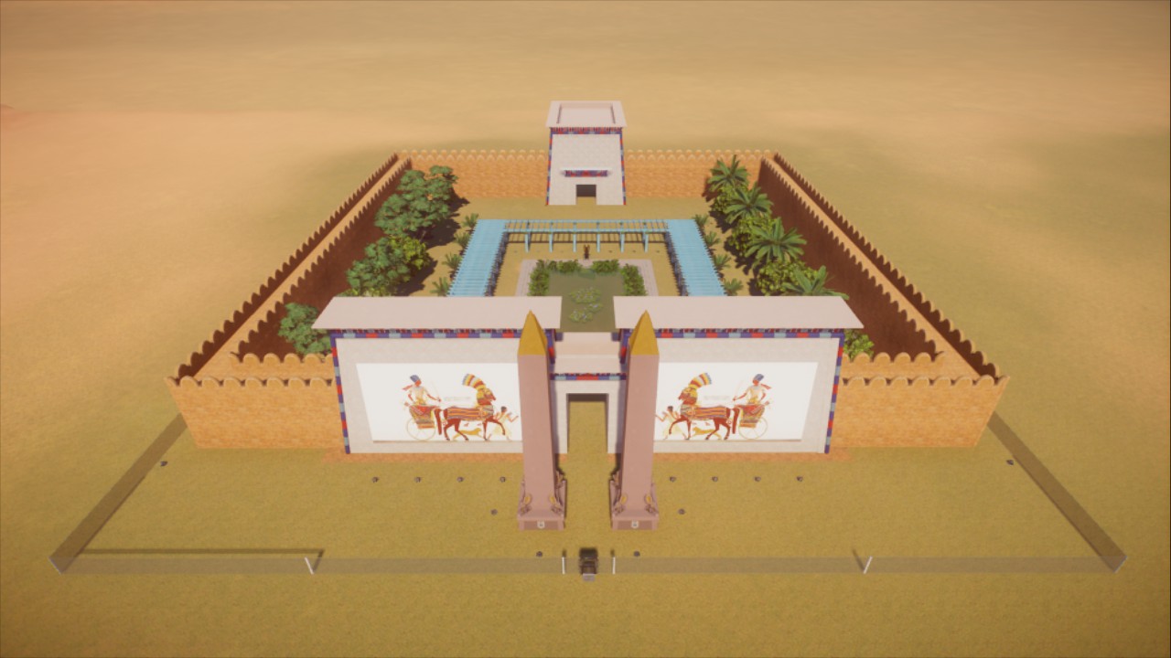 Old Egypt - Garden (ideal for 4 Walkthrough Exhibits)