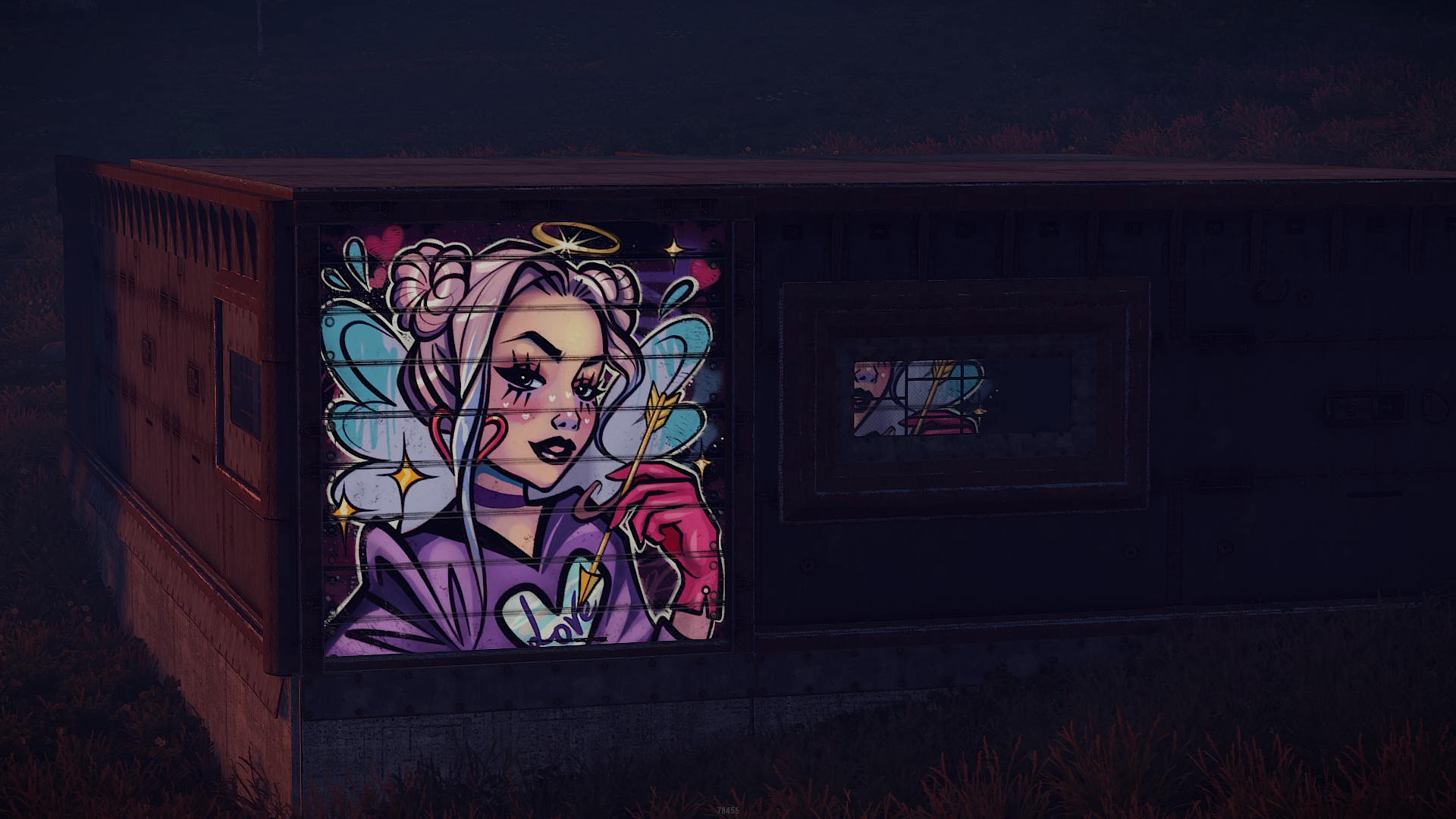 Lovers' Arrow Garage Door