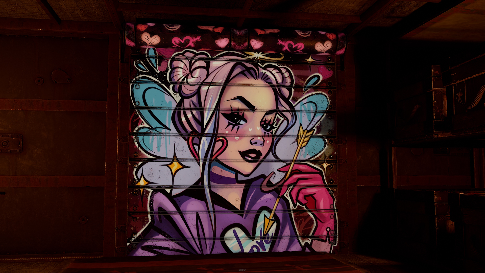 Lovers' Arrow Garage Door