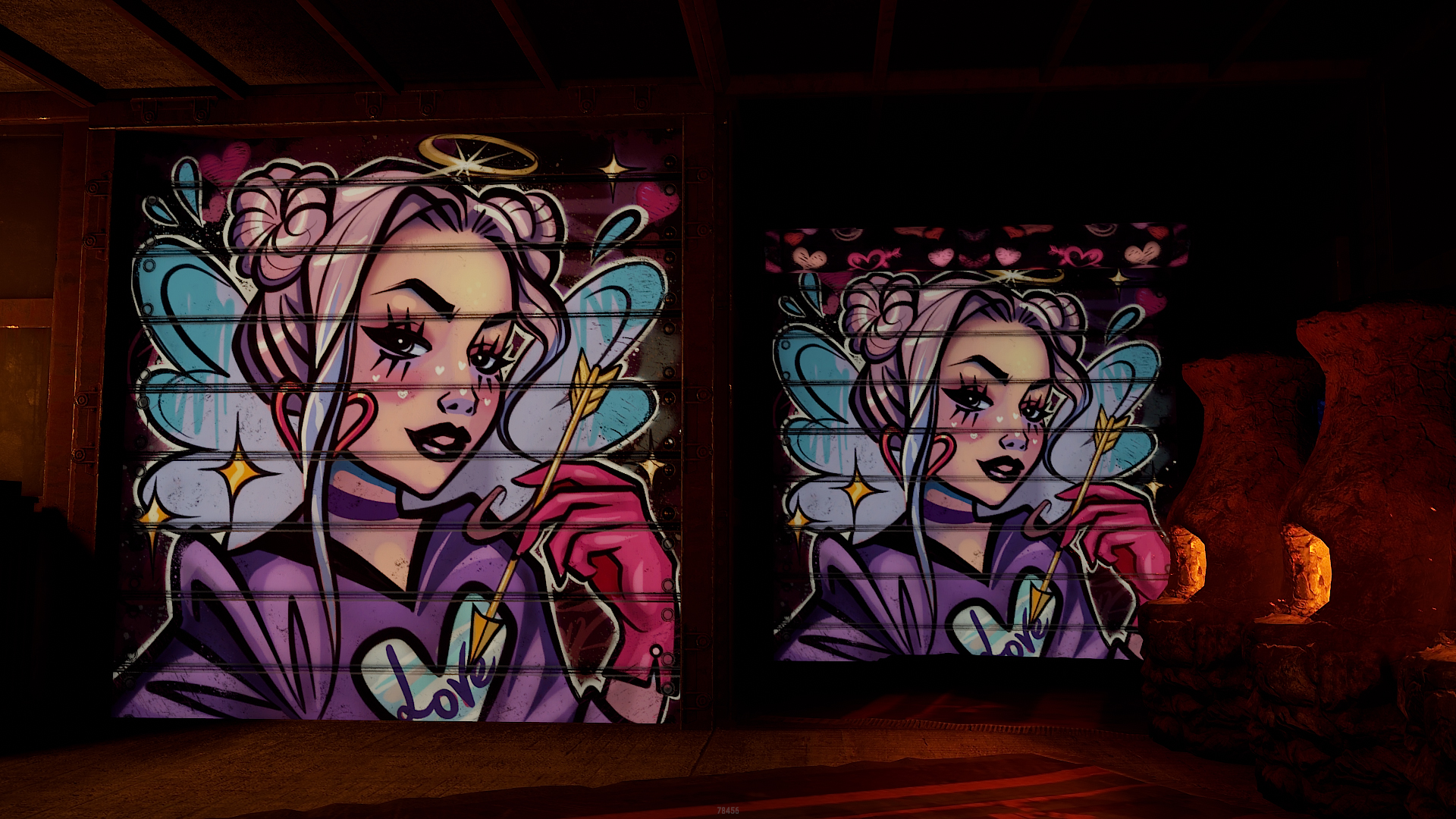 Lovers' Arrow Garage Door