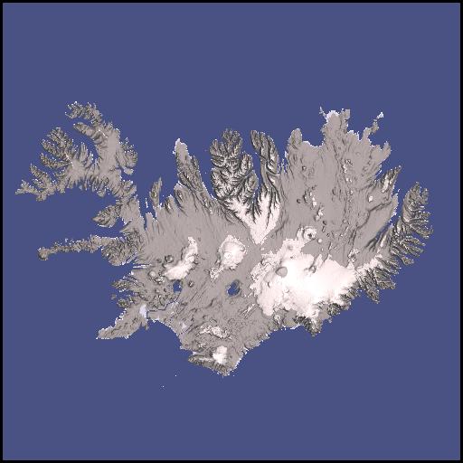 196x196km Iceland