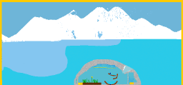 a bunker in a ice age