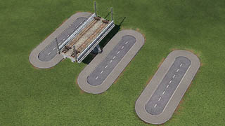 Road and track construction kit