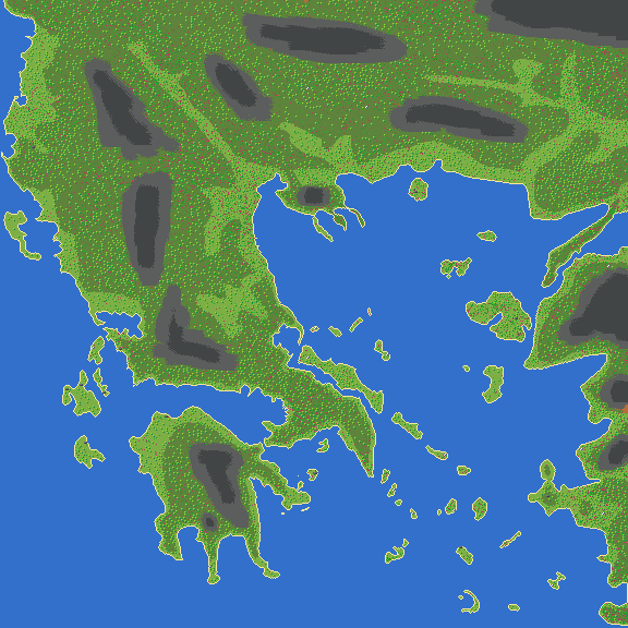 Basic Greece map