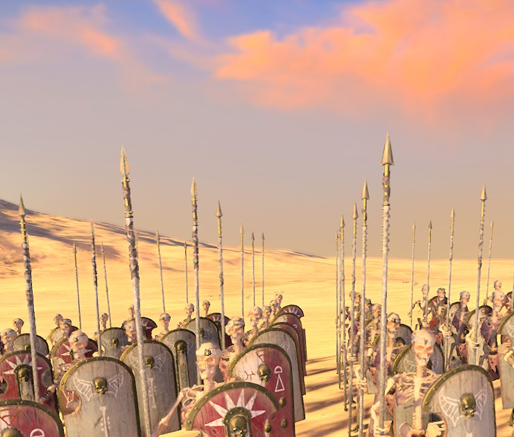 Longer spears for tomb kings
