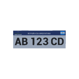 Argentinian License Plate