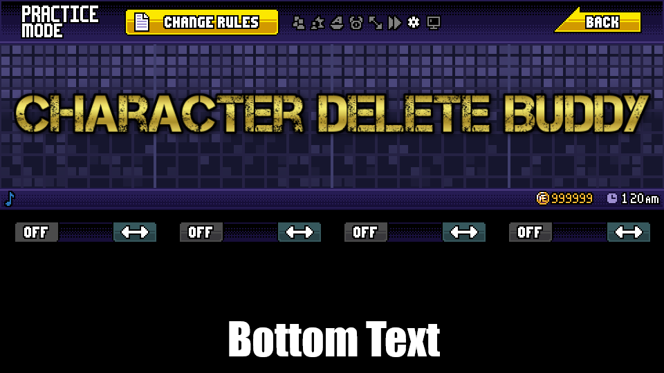 Character Delete Buddy