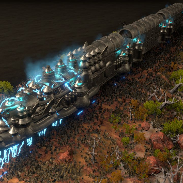 lightning train - arcane hover train, roofed