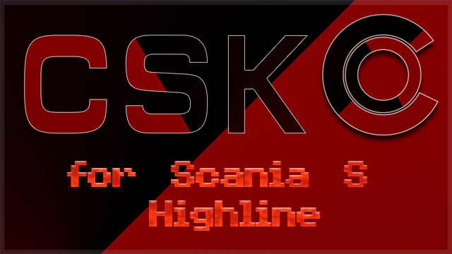 Classick Red & Black 2023 Edition Paintjob For Scania S Highline